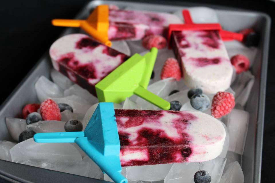Healthy Mixed Berry Yogurt Pops 14