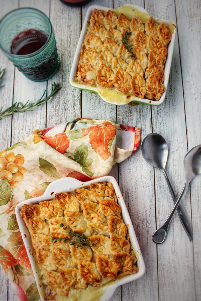 The Best Individual Chicken Pot Pies with Leaf Crust 11