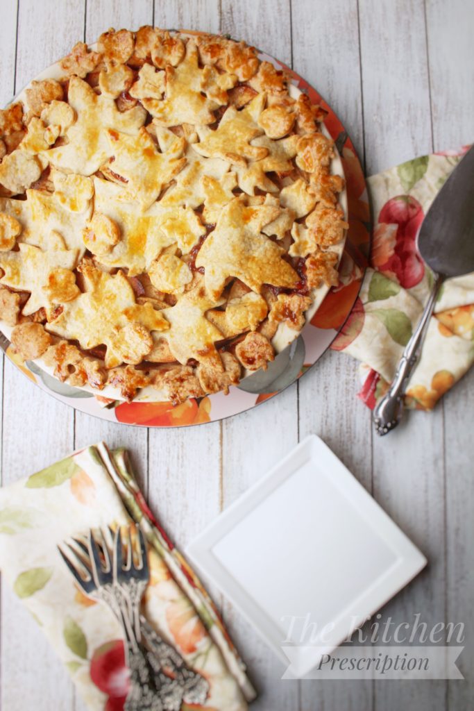 Apple Pie with Leaf Pie Crust