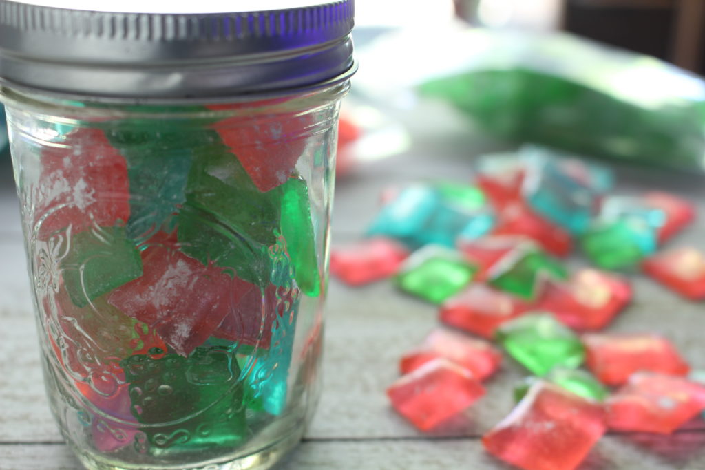 Hard Tack Candy in mason jars